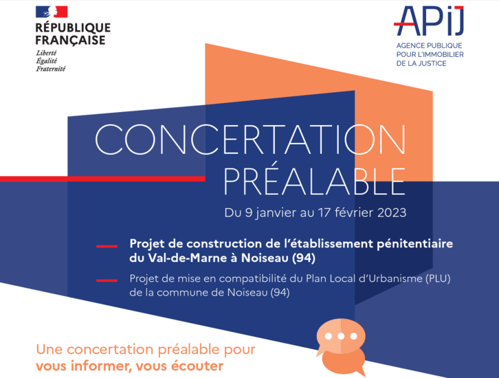 Concertation préalable du projet de construction de la prison de Noiseau